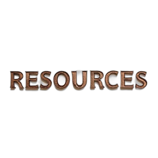 earth tones, word, resources, written transparent PNG cut-out