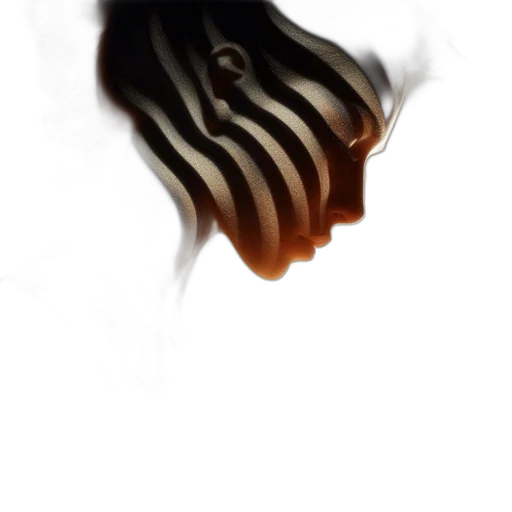 mask, hair, face, creature transparent PNG cut-out