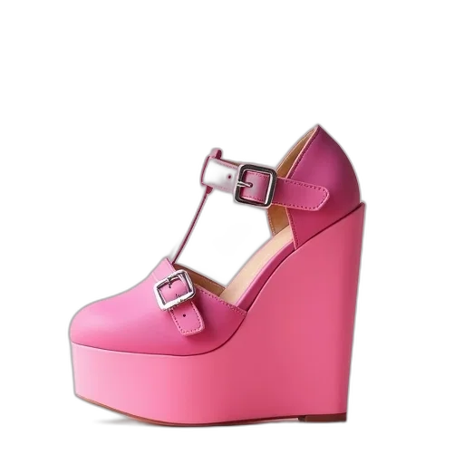 shoes, 3d render, pastel, women transparent PNG cut-out