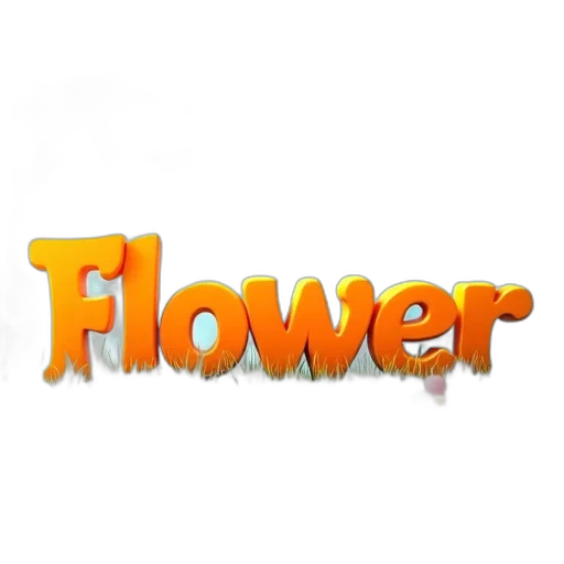 flower, staff, jewelry, 3d render transparent PNG cut-out