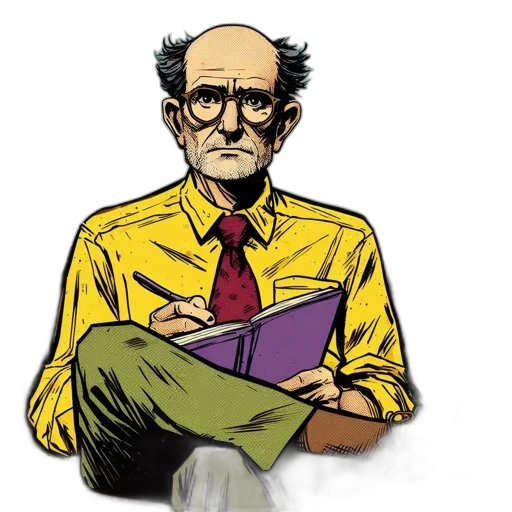 jacket, face, comic book art, cartoon transparent PNG cut-out
