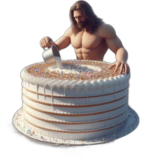 food, weapon, 3d render, colossal transparent PNG cut-out
