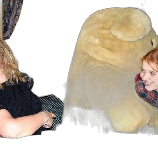 creature, animal, two, people transparent PNG cut-out