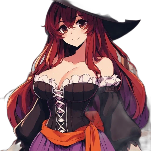 dress, staff, hat, crown transparent PNG cut-out