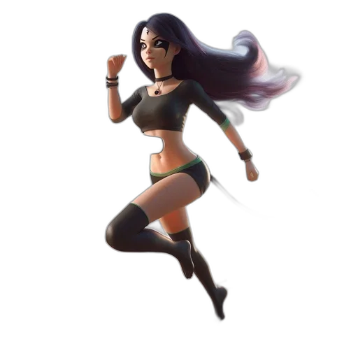 concept art, fantasy art, comic book art, 3d render transparent PNG cut-out