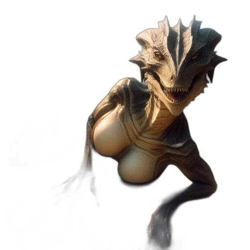 dragon, creature, mask, robot transparent PNG cut-out