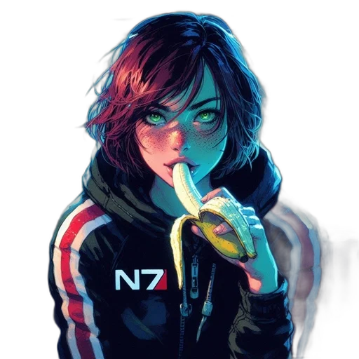 jacket, face, staff, weapon transparent PNG cut-out