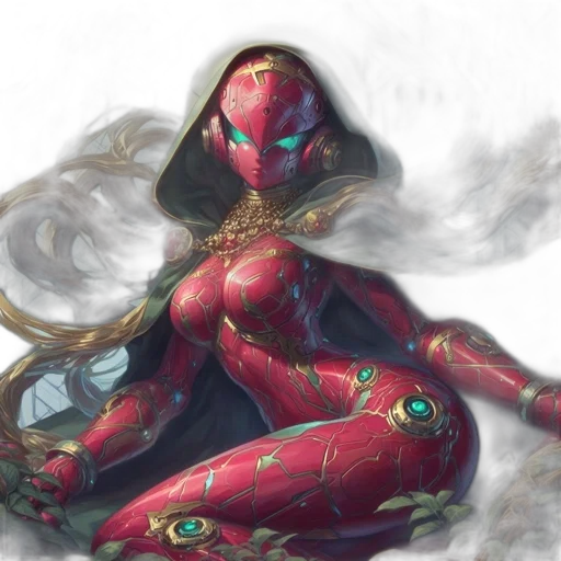 mask, concept art, comic book art, fantasy art transparent PNG cut-out