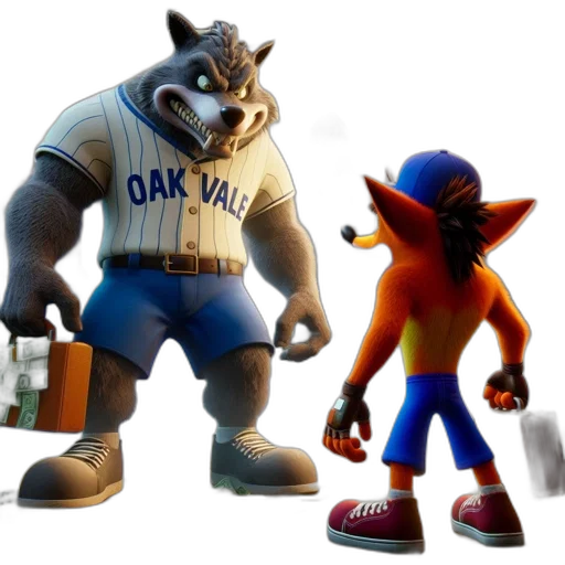 concept art, 3d render, two, anthropomorphic transparent PNG cut-out