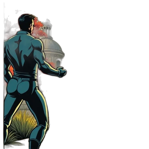 comic book art, concept art, cartoon, 3d render transparent PNG cut-out