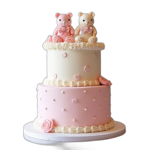 3d render, pastel, baby, shower transparent PNG cut-out