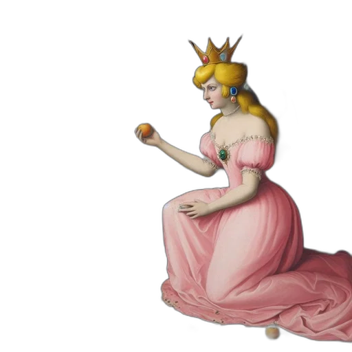 crown, dress, jewelry, staff transparent PNG cut-out
