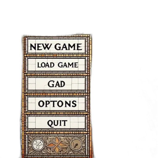 furniture, pixel art, concept art, stained transparent PNG cut-out