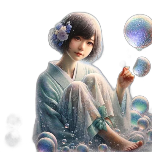 fantasy art, concept art, photorealistic, anime transparent PNG cut-out