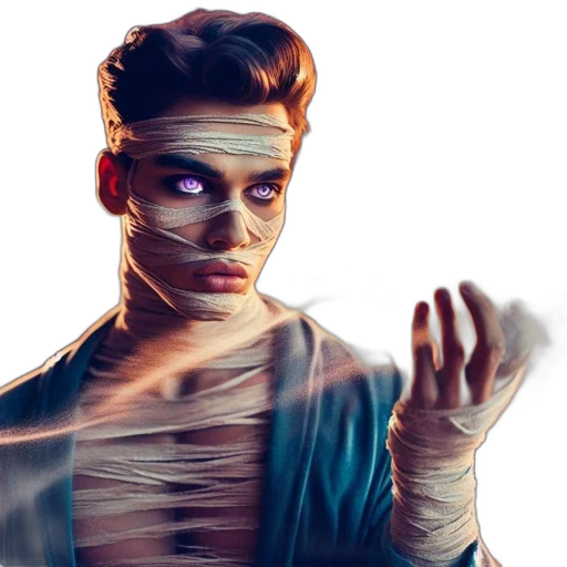 mask, face, creature, jacket transparent PNG cut-out