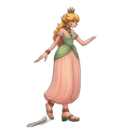 dress, staff, crown, sword transparent PNG cut-out
