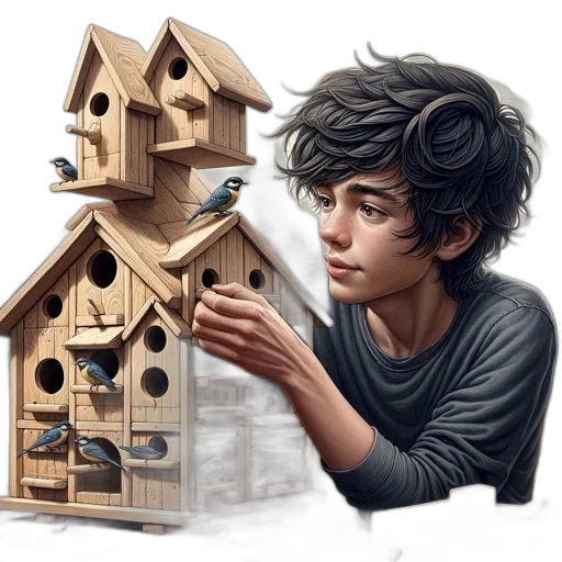 concept art, fantasy art, photorealistic, pixel art transparent PNG cut-out