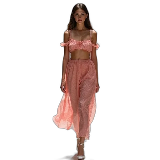 dress, concept art, pastel, earth tones transparent PNG cut-out