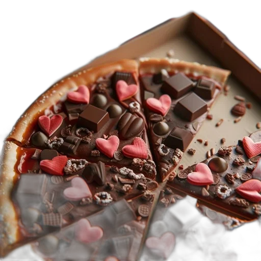 food, chocolate, pizza, dessert transparent PNG cut-out