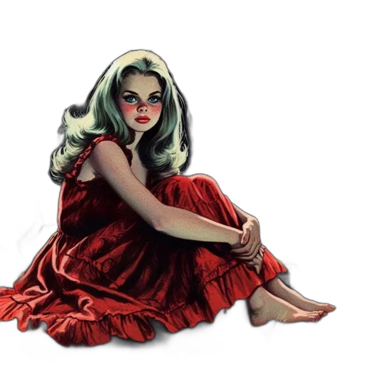 dress, concept art, comic book art, fantasy art transparent PNG cut-out