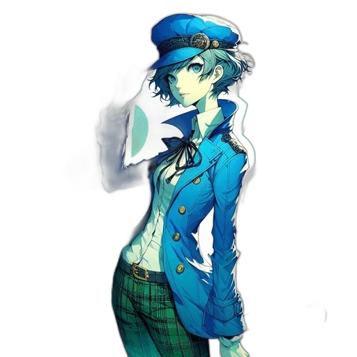 staff, hat, jacket, dress transparent PNG cut-out
