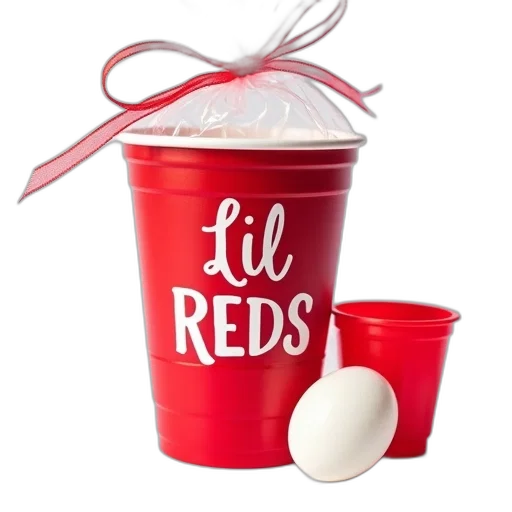 red, solo, cup, white transparent PNG cut-out
