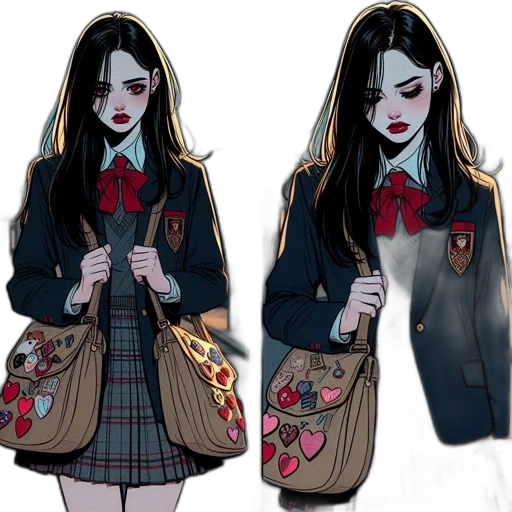 jacket, dress, concept art, comic book art transparent PNG cut-out