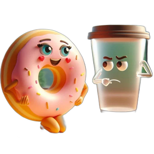food, 3d render, concept art, photorealistic transparent PNG cut-out
