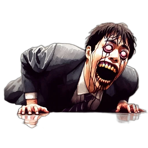 face, creature, staff, concept art transparent PNG cut-out