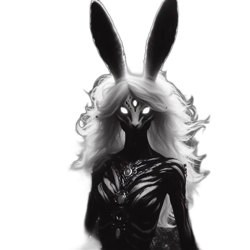 hair, mask, jacket, dress transparent PNG cut-out