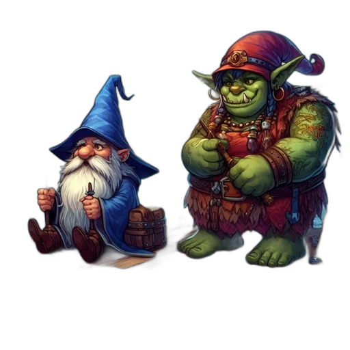concept art, fantasy art, pixel art, 3d render transparent PNG cut-out