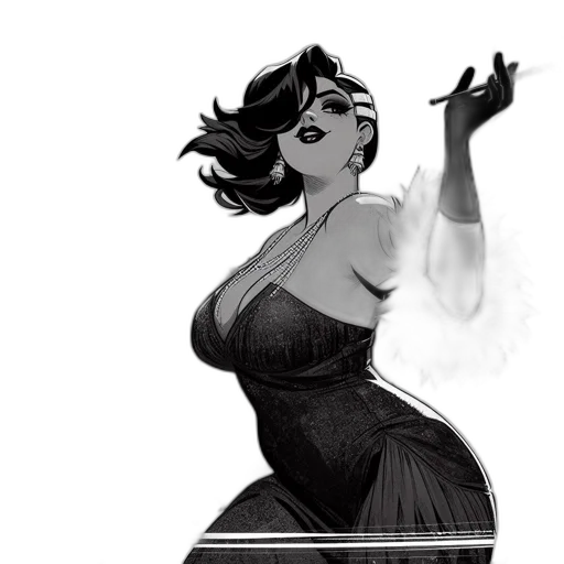 dress, concept art, comic book art, fantasy art transparent PNG cut-out