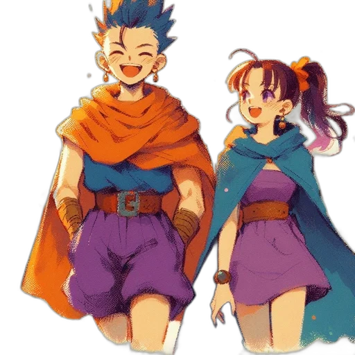 concept art, watercolor, anime, pixel art transparent PNG cut-out