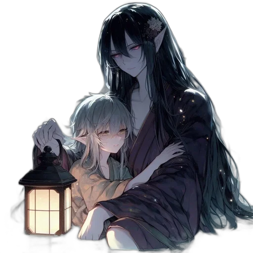 concept art, pixel art, anime, fantasy art transparent PNG cut-out