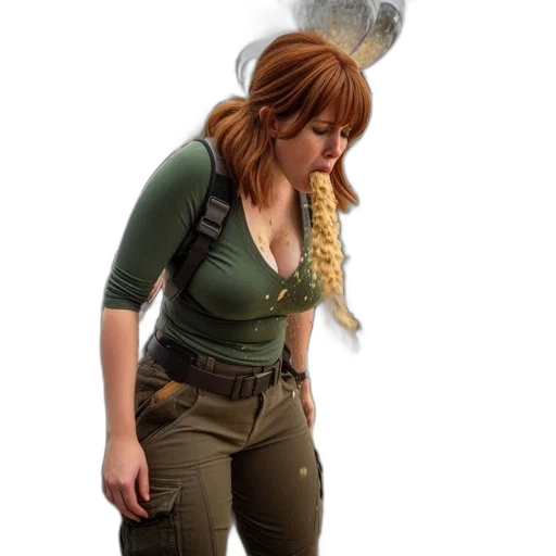 staff, jacket, hat, weapon transparent PNG cut-out
