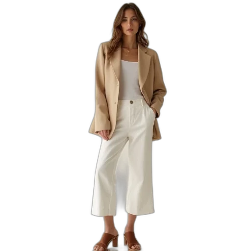 jacket, earth tones, monochrome, model transparent PNG cut-out
