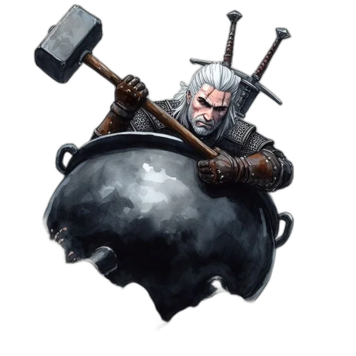 weapon, sword, staff, concept art transparent PNG cut-out