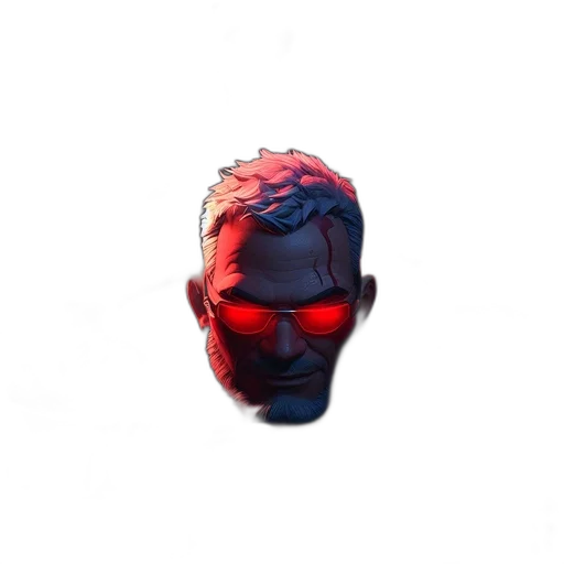 face, mask, jacket, creature transparent PNG cut-out