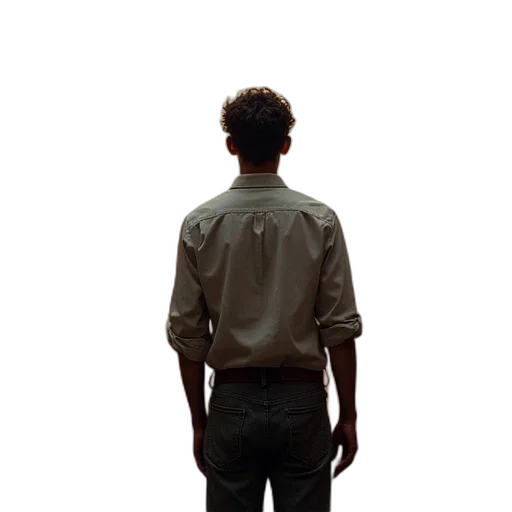 jacket, staff, robot, face transparent PNG cut-out
