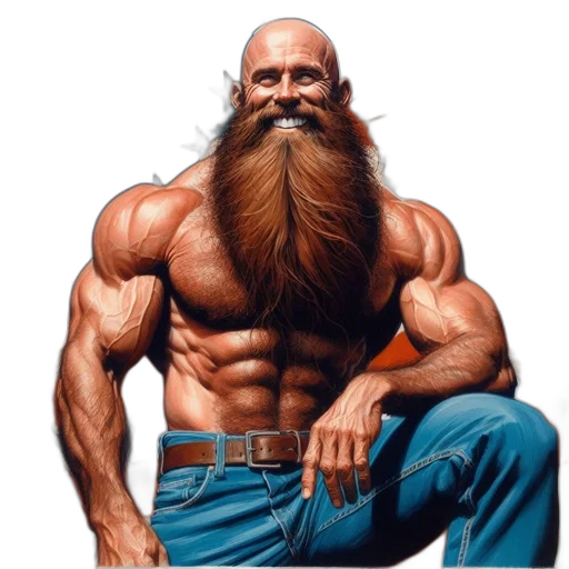 hair, animal, photorealistic, comic book art transparent PNG cut-out