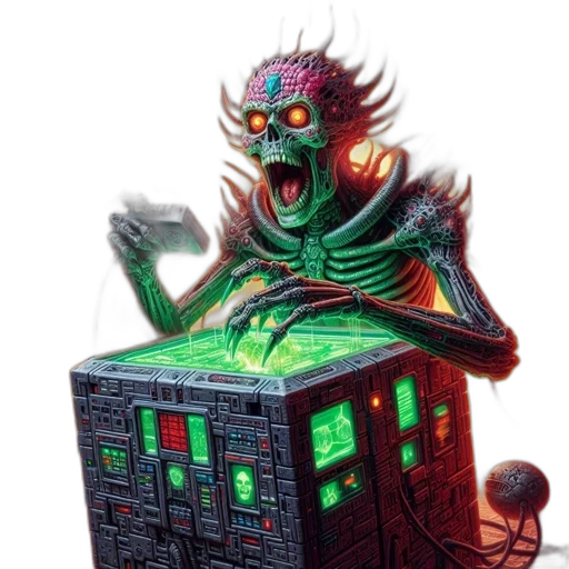 robot, creature, concept art, pixel art transparent PNG cut-out