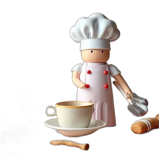 food, staff, 3d render, concept art transparent PNG cut-out