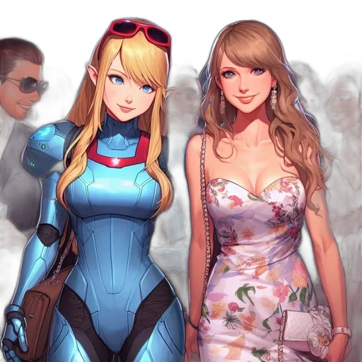 dress, concept art, comic book art, fantasy art transparent PNG cut-out