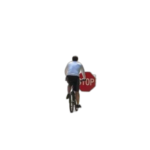 person, bicycle, rides, past transparent PNG cut-out