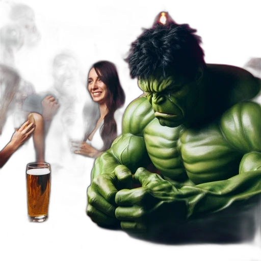 concept art, fantasy art, photorealistic, comic book art transparent PNG cut-out