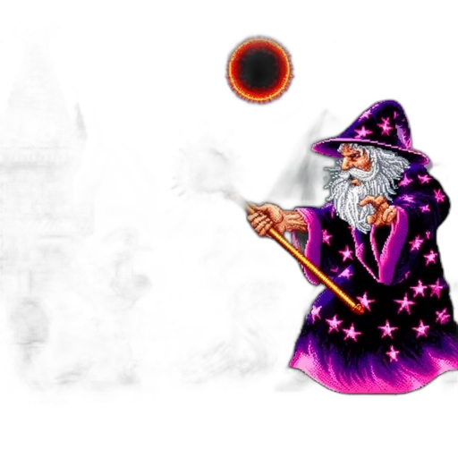 staff, concept art, fantasy art, pixel art transparent PNG cut-out