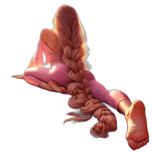 hair, creature, dragon, dress transparent PNG cut-out