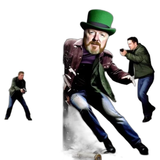 jacket, hat, weapon, concept art transparent PNG cut-out
