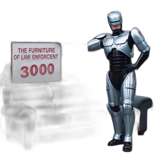 furniture, robot, weapon, concept art transparent PNG cut-out