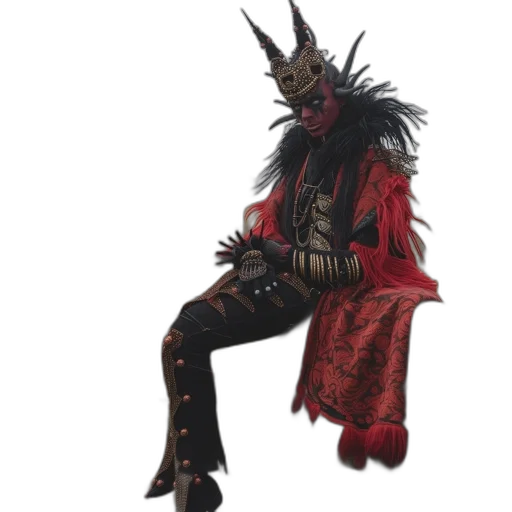 mask, staff, dragon, creature transparent PNG cut-out